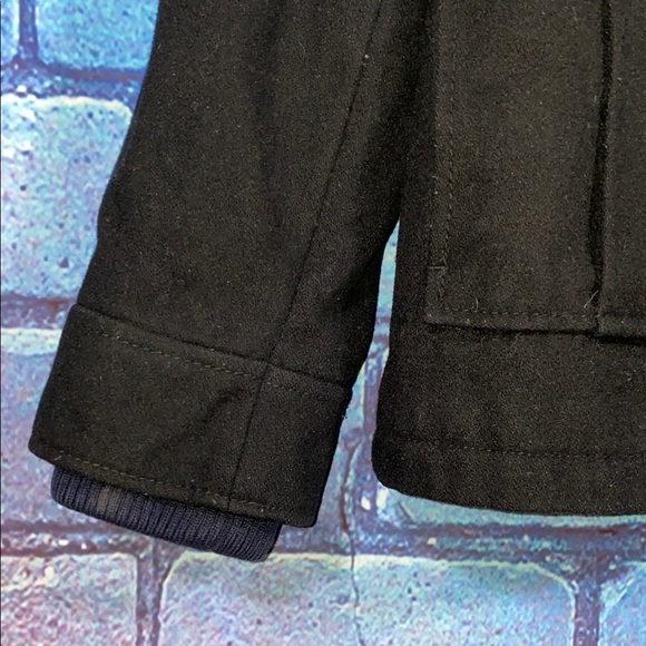 Merona Utility Jacket Slate Black Size M Field Coat Multi Pockets - Picture 4 of 7